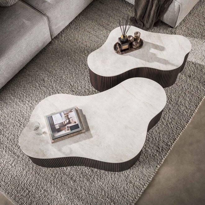 Salontafel Ceramo grande set van 2 / 3D keramiek Taj Mahal