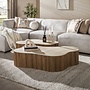 Salontafel Ceramo grande set van 2 / 3D keramiek travertin
