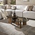 Salontafel Tinto rond set van 2 / Brons glas