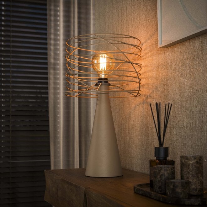 Tafellamp Curl 1-lichts / Beige