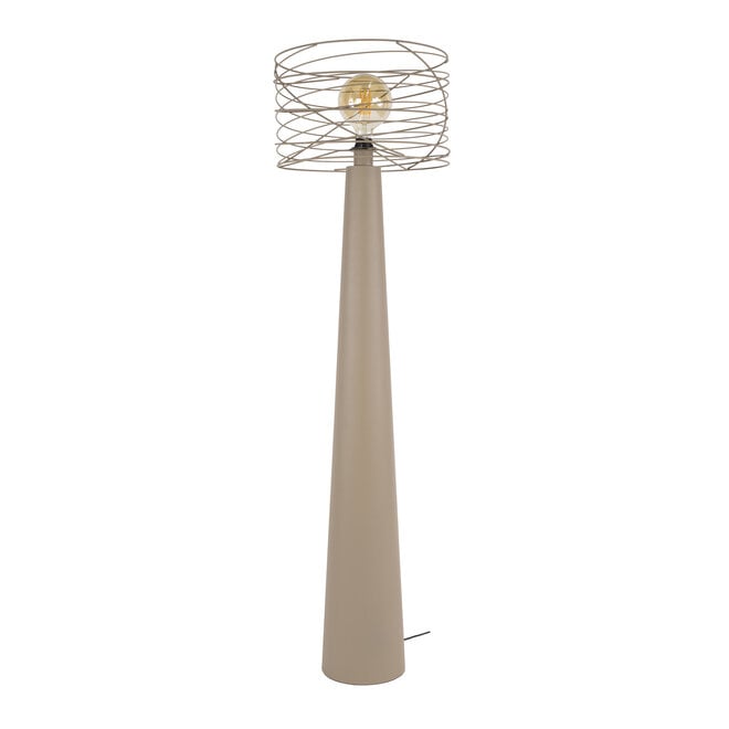 Vloerlamp Curl 1-lichts / Beige