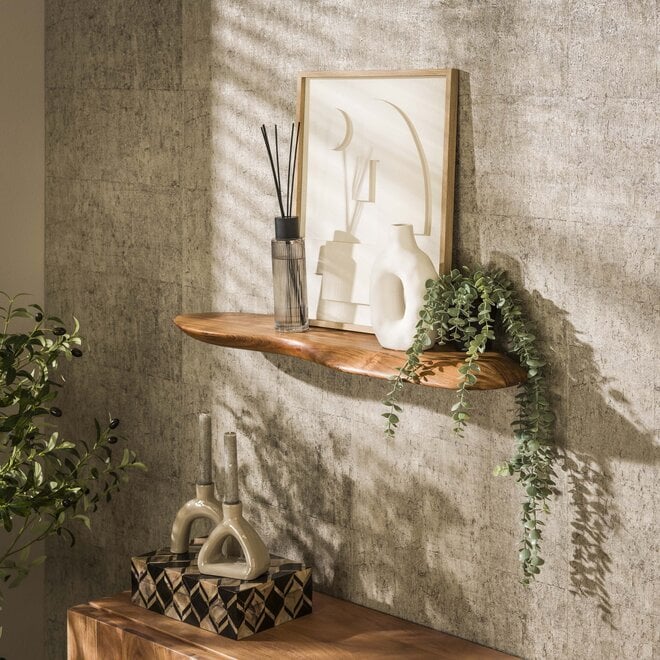 Wandplank Organic 90cm / Massief acacia