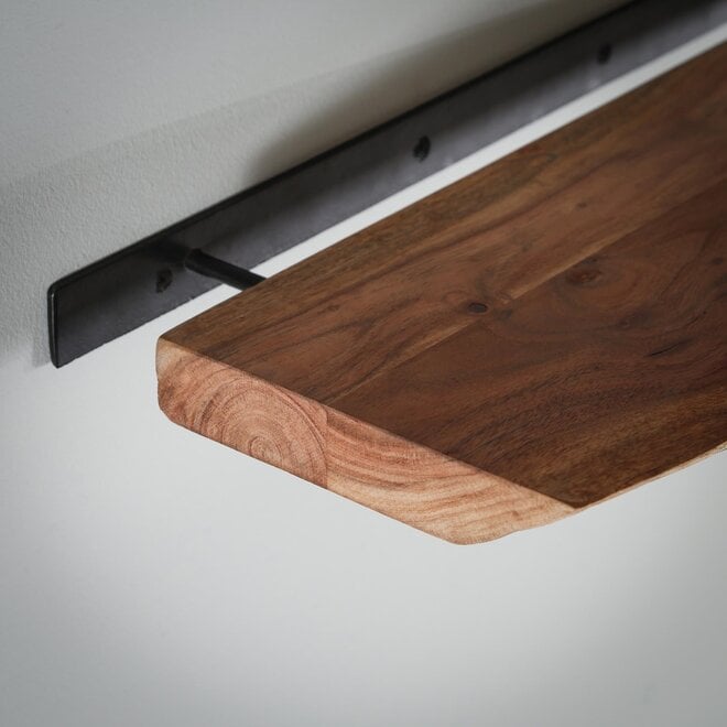 Wandplank Edge 90cm / Massief acacia