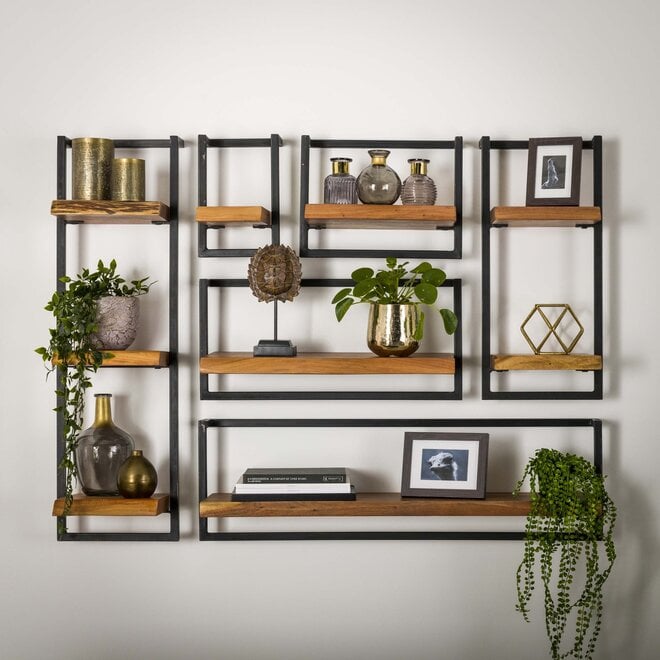 Wandplank Edge Frame 30cm / Massief acacia