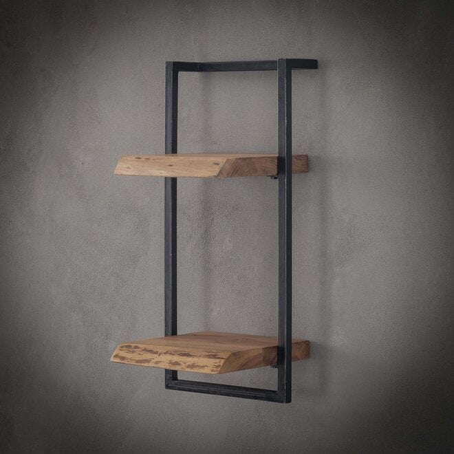 Wandplank Edge Frame 30x65cm hoog / Massief acacia
