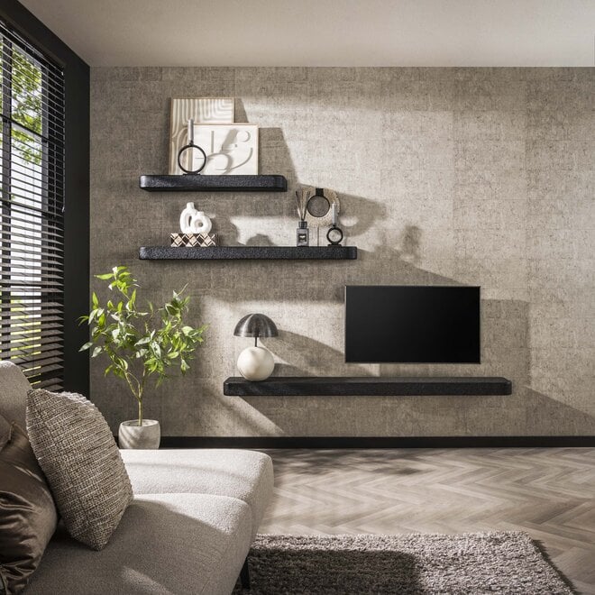 Wandplank Metallic 100cm / Grijs