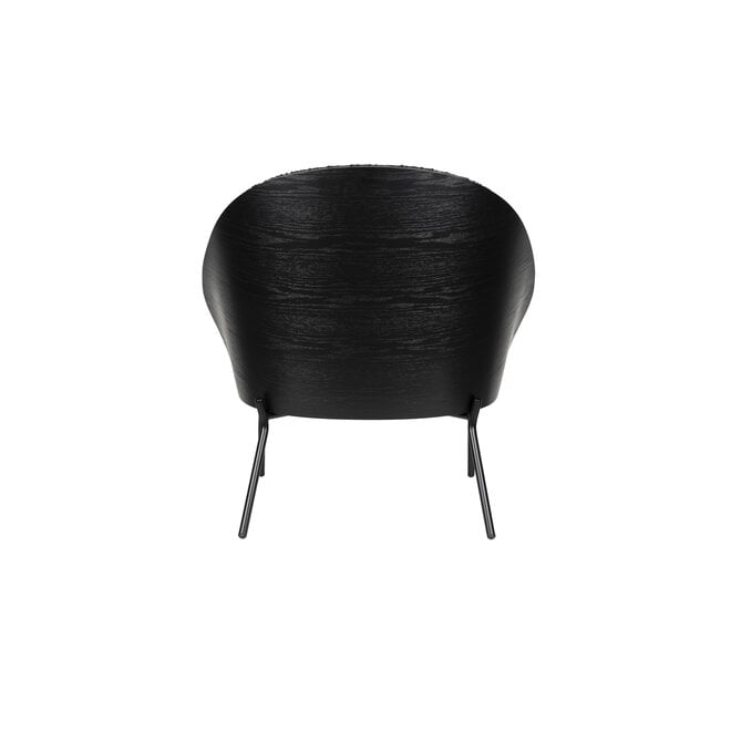 Lounge stoel Rodin BouclÃ© zwart