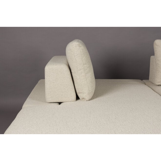 Bank Shelly Off-Wit Links Chaise Longue