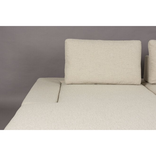 Bank Shelly Off-Wit Links Chaise Longue