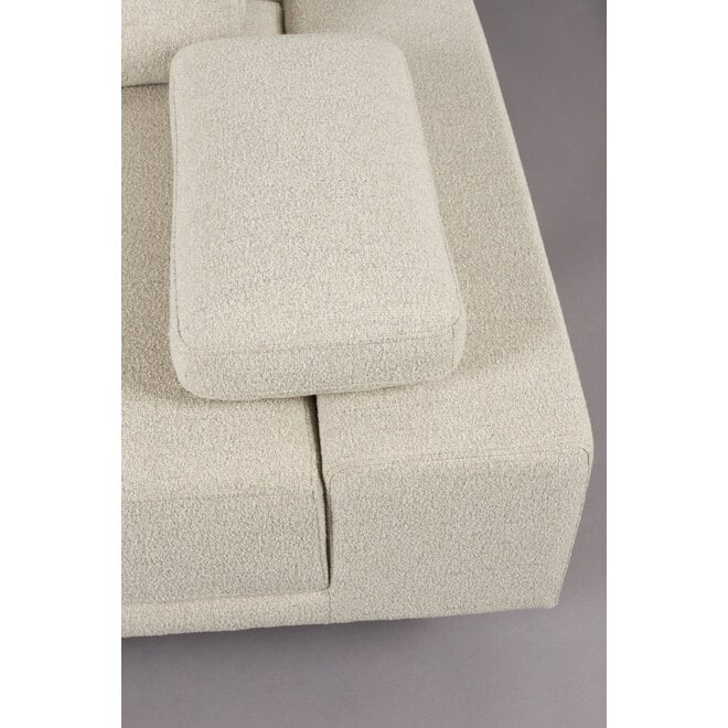 Bank Shelly Off-Wit Links Chaise Longue