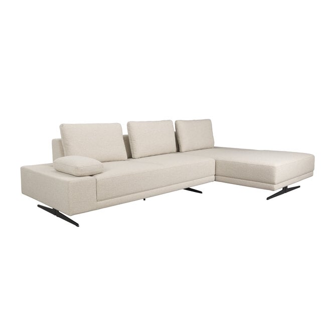 Bank Shelly Off-Wit Rechts Chaise Longue