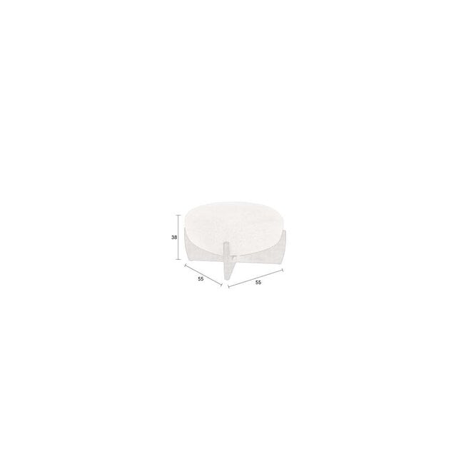 Poef Emilius Beige