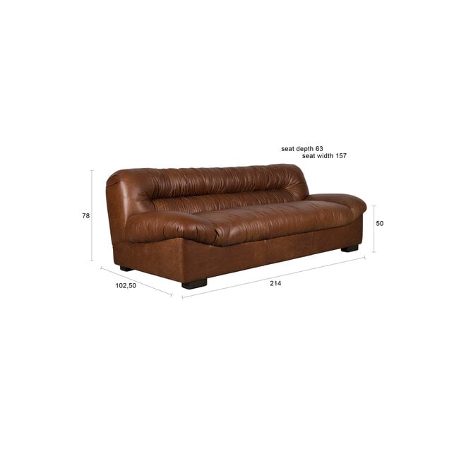 Bank Douglas Wax Leer Chocolate