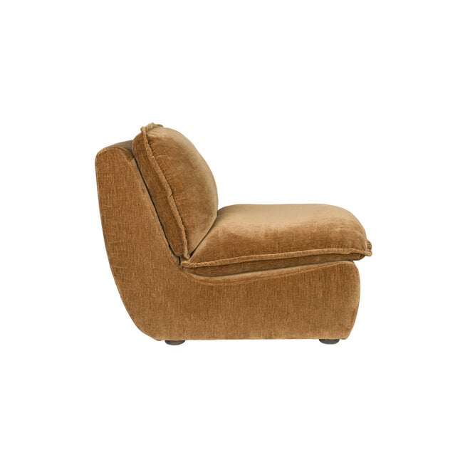 Lounge stoel Radley Cognac