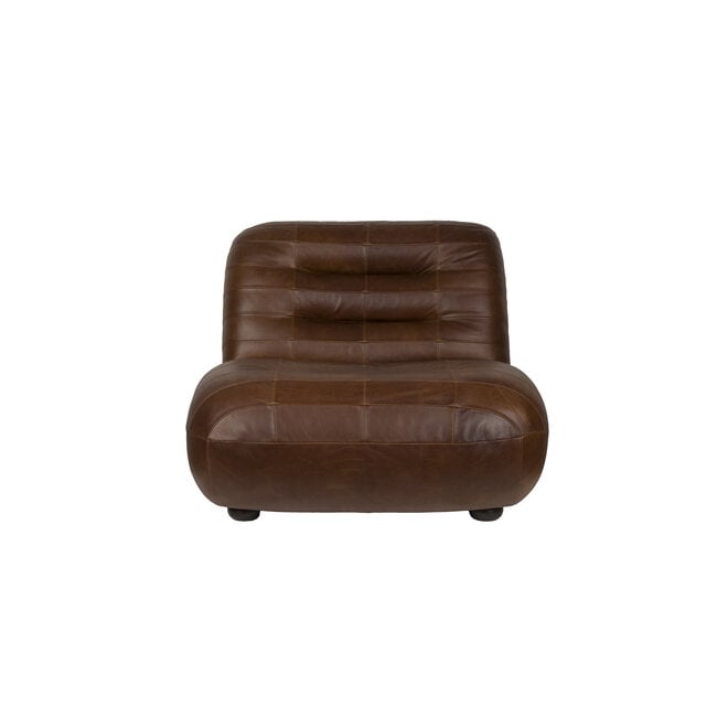 Lounge stoel Wyatt Wax Leer Chocolate