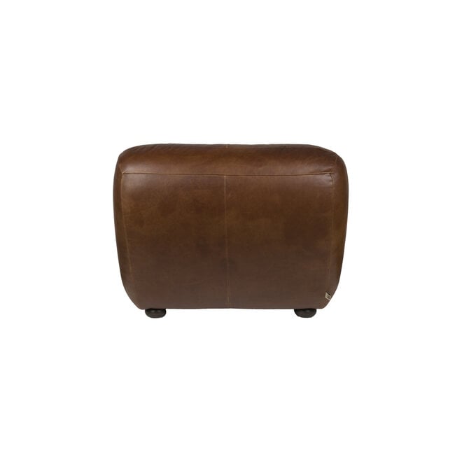 Lounge stoel Wyatt Wax Leer Chocolate