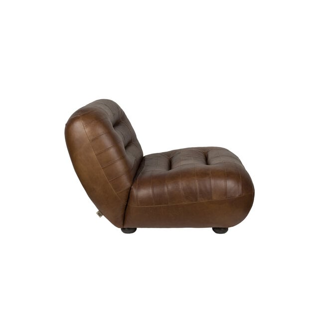 Lounge stoel Wyatt Wax Leer Chocolate