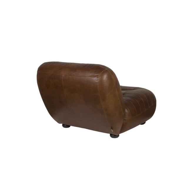 Lounge stoel Wyatt Wax Leer Chocolate