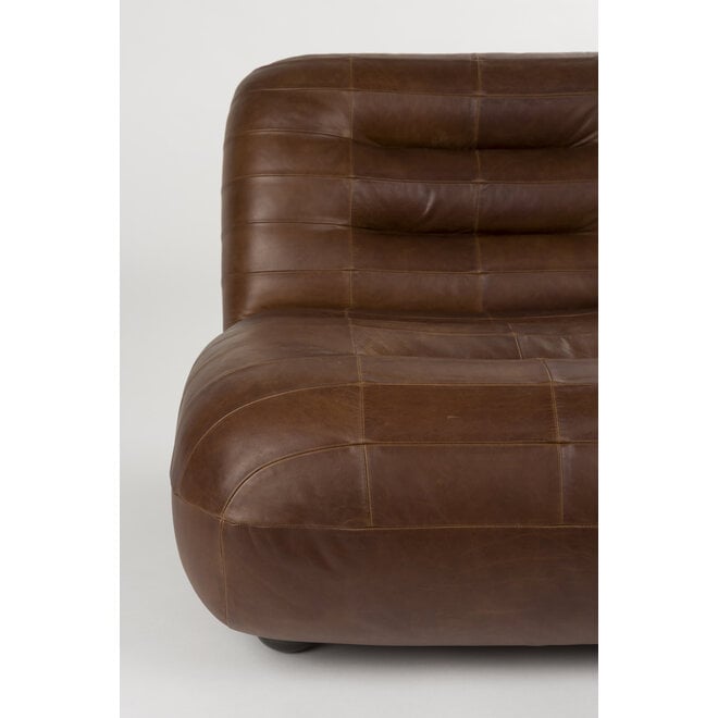 Lounge stoel Wyatt Wax Leer Chocolate