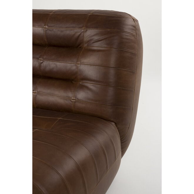 Lounge stoel Wyatt Wax Leer Chocolate