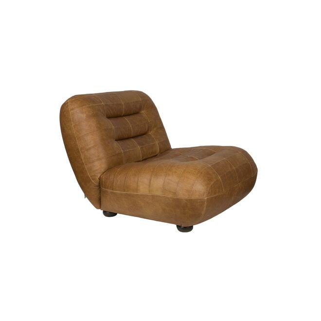 Lounge stoel Wyatt Wax Leer Cognac