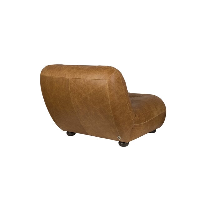 Lounge stoel Wyatt Wax Leer Cognac