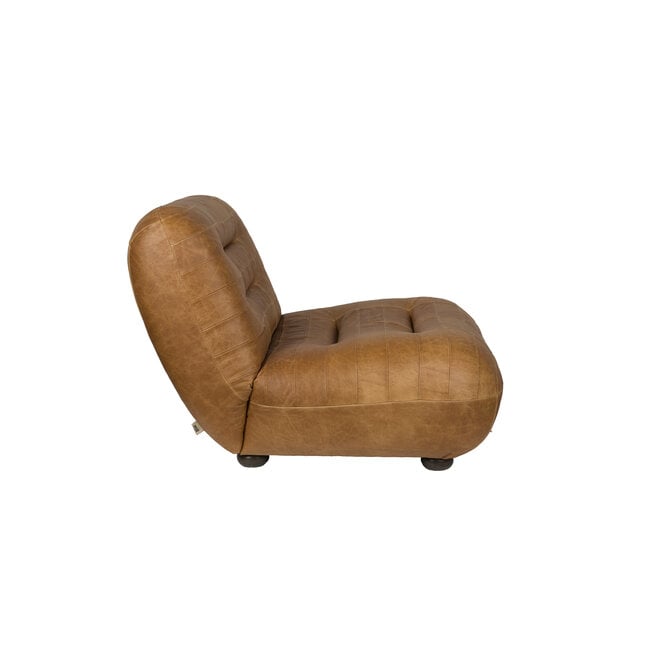 Lounge stoel Wyatt Wax Leer Cognac