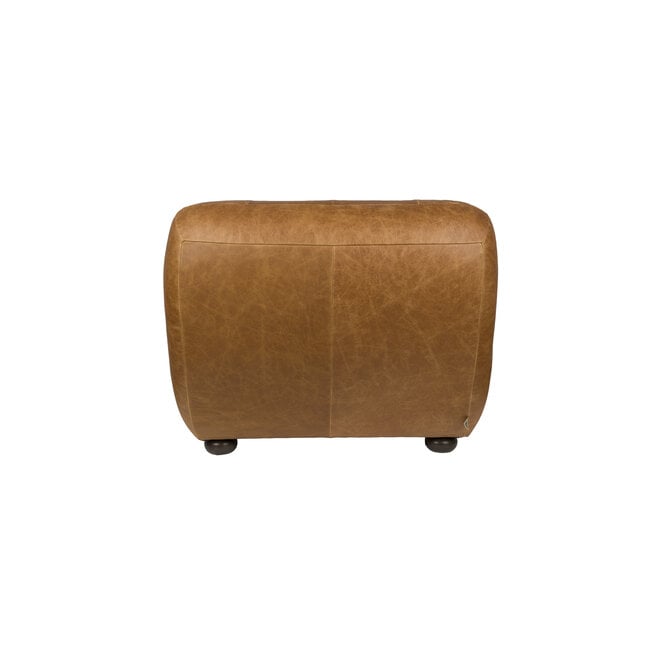 Lounge stoel Wyatt Wax Leer Cognac