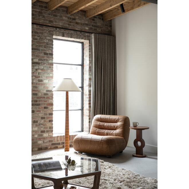 Lounge stoel Wyatt Wax Leer Cognac