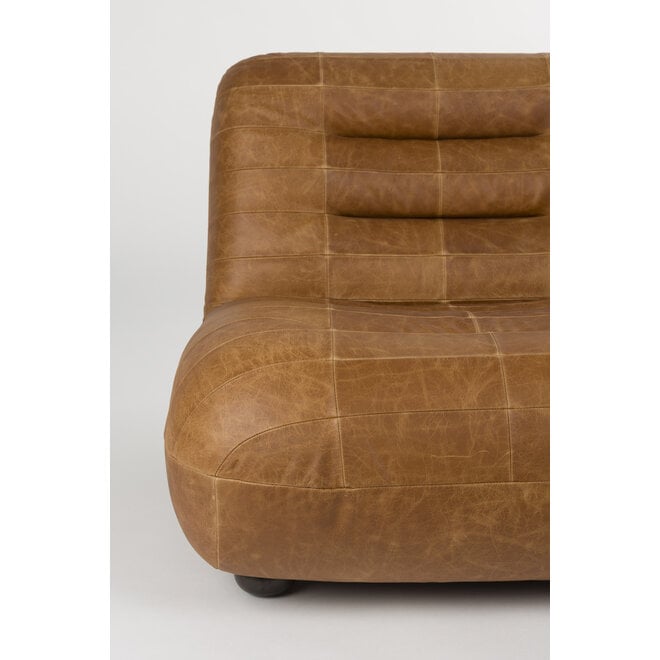 Lounge stoel Wyatt Wax Leer Cognac