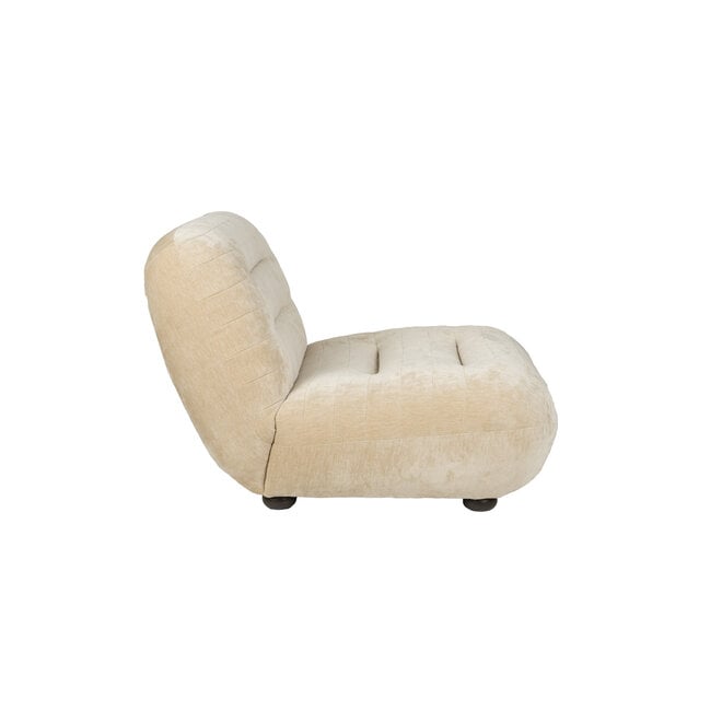 Lounge stoel Wyatt Velours Beige