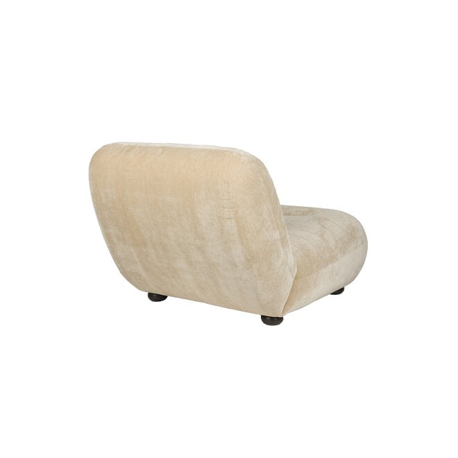 Lounge stoel Wyatt Velours Beige
