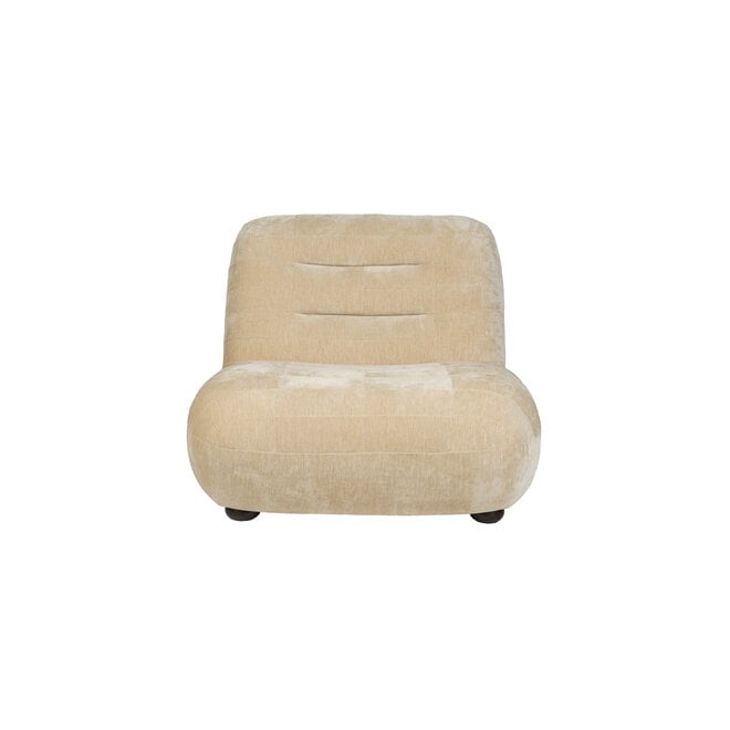 Lounge stoel Wyatt Velours Beige