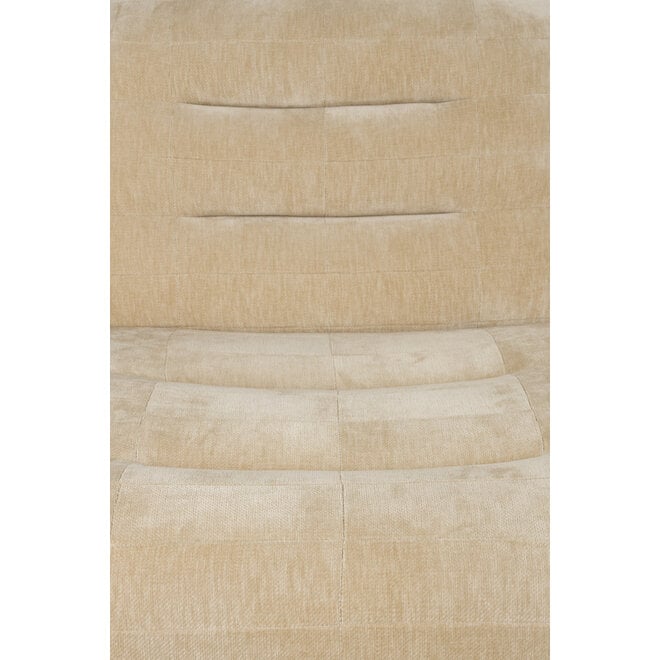 Lounge stoel Wyatt Velours Beige