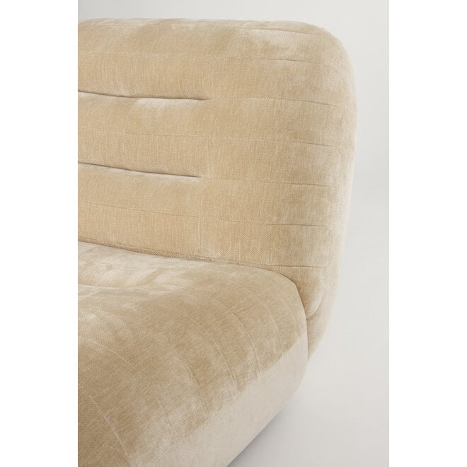 Lounge stoel Wyatt Velours Beige