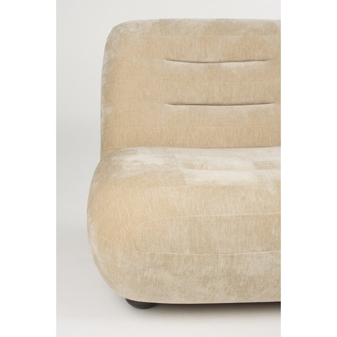 Lounge stoel Wyatt Velours Beige
