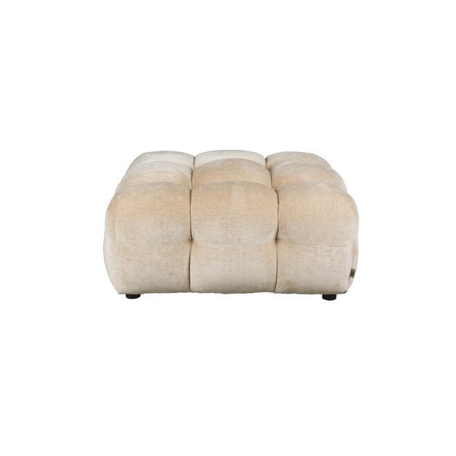 Hocker Hackman Velours Beige