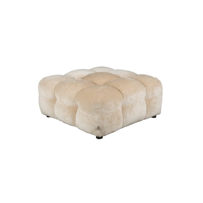Hocker Hackman Velours Beige