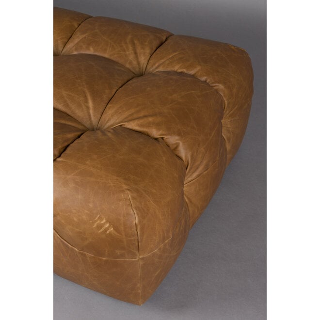 Hocker Hackman Leer Cognac