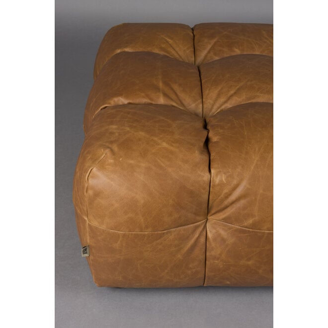 Hocker Hackman Leer Cognac