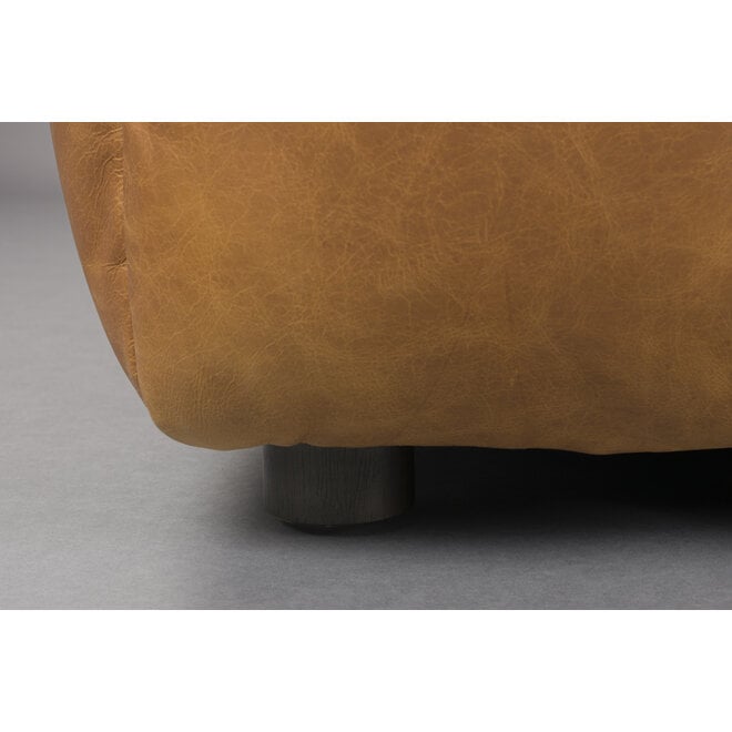 Hocker Hackman Leer Cognac