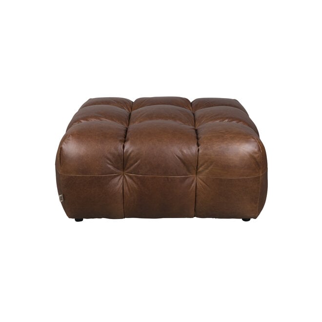 Hocker Hackman Leer Chocolate