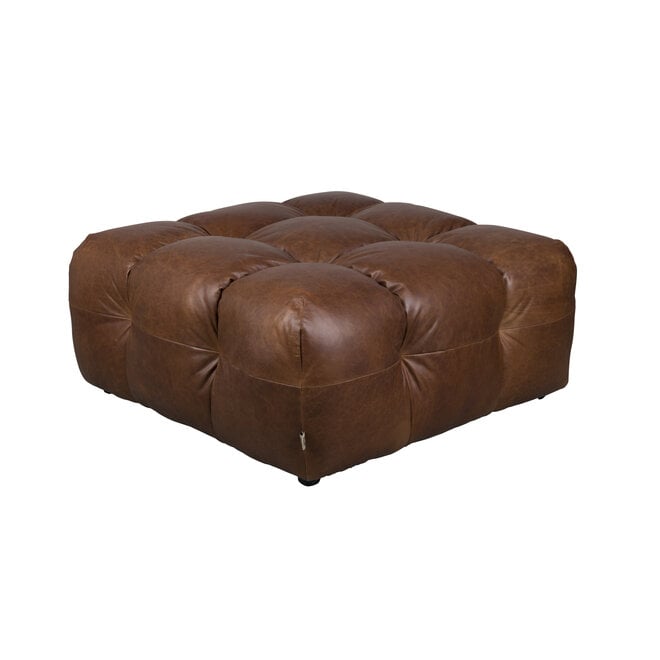Hocker Hackman Leer Chocolate