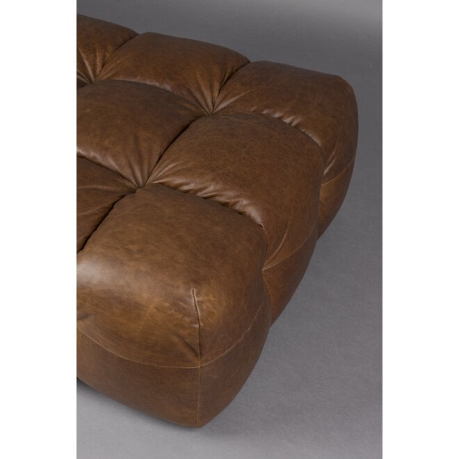 Hocker Hackman Leer Chocolate