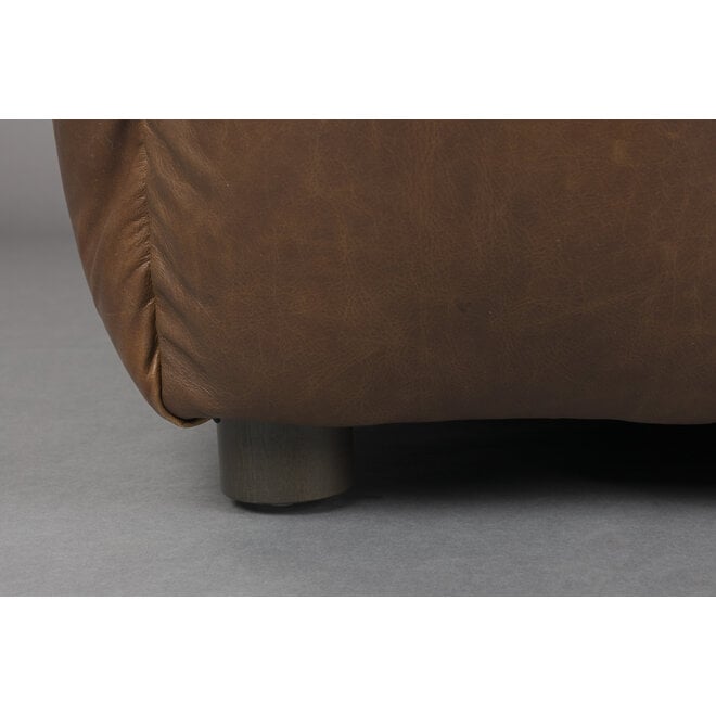 Hocker Hackman Leer Chocolate