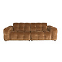 Bank Hackman 3-Seater Velours Cognac