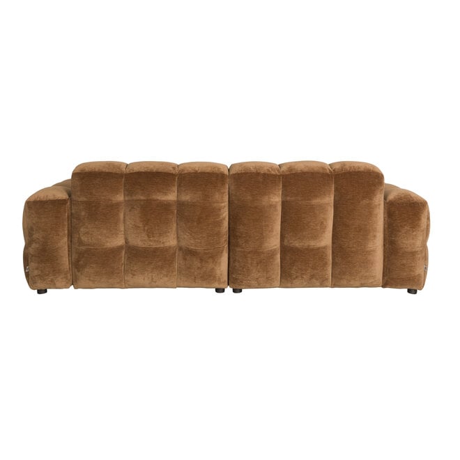 Bank Hackman 3-Seater Velours Cognac