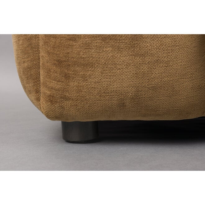Bank Hackman 3-Seater Velours Cognac