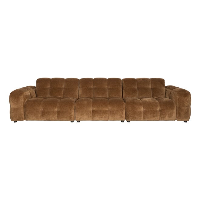 Bank Hackman 4,5-Seater Velours Cognac