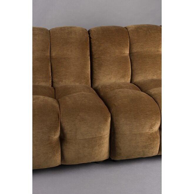 Bank Hackman 4,5-Seater Velours Cognac